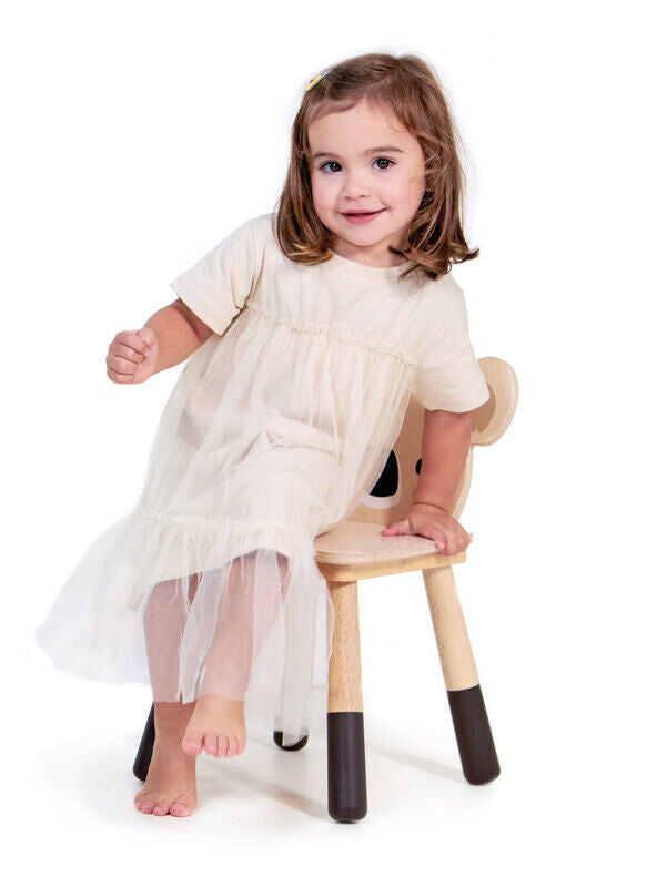 Forest Kids Wooden Table with 4 Koala Chairs Set