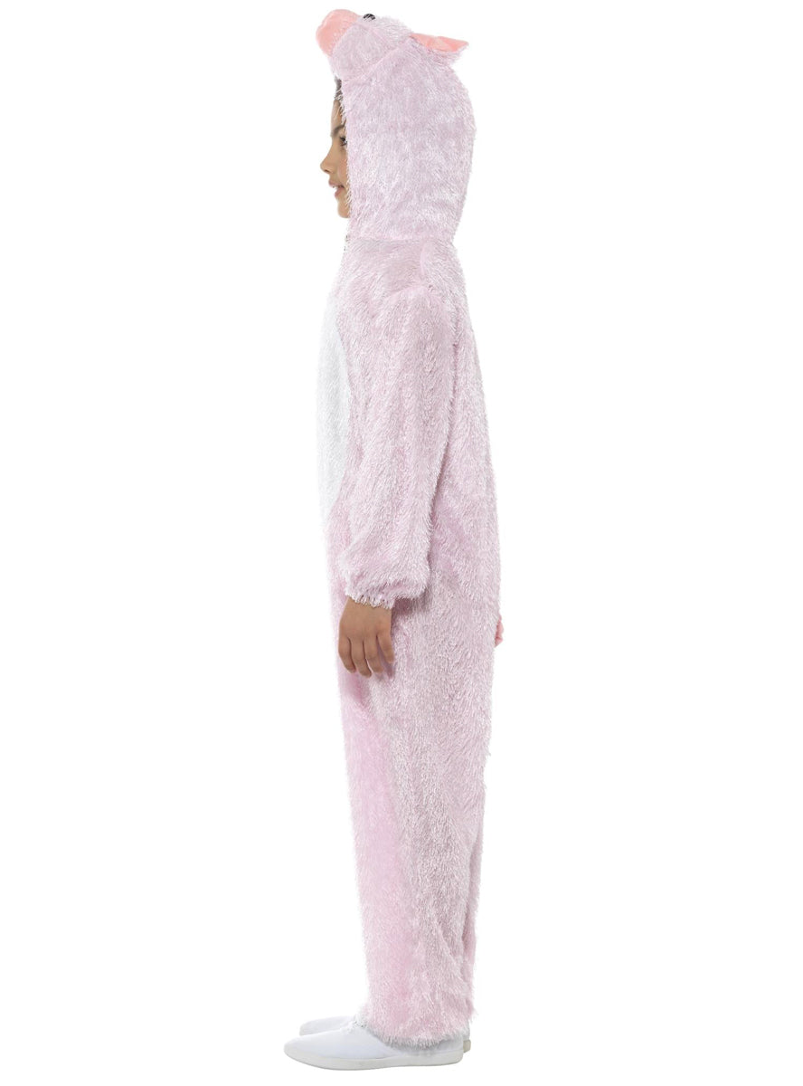 Kids pink piggy costume onesie - Side image