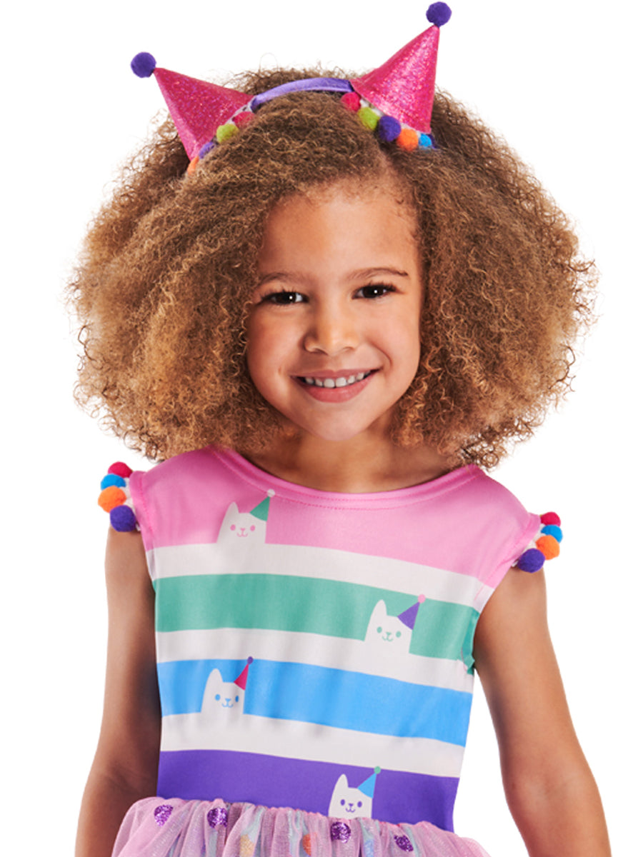 Pastel Rainbow Girls Gabbys Dollhosue Party Costume - Close Image 1