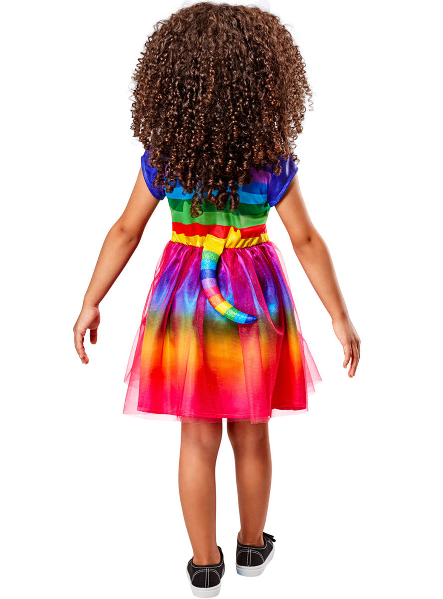 Back Image of Gabbys Doll House Rainbow Cat Girls Character Costume