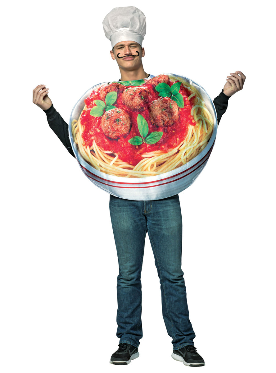 Get Real Spaghetti and Meatballs Novelty Adults Costume - Main Image