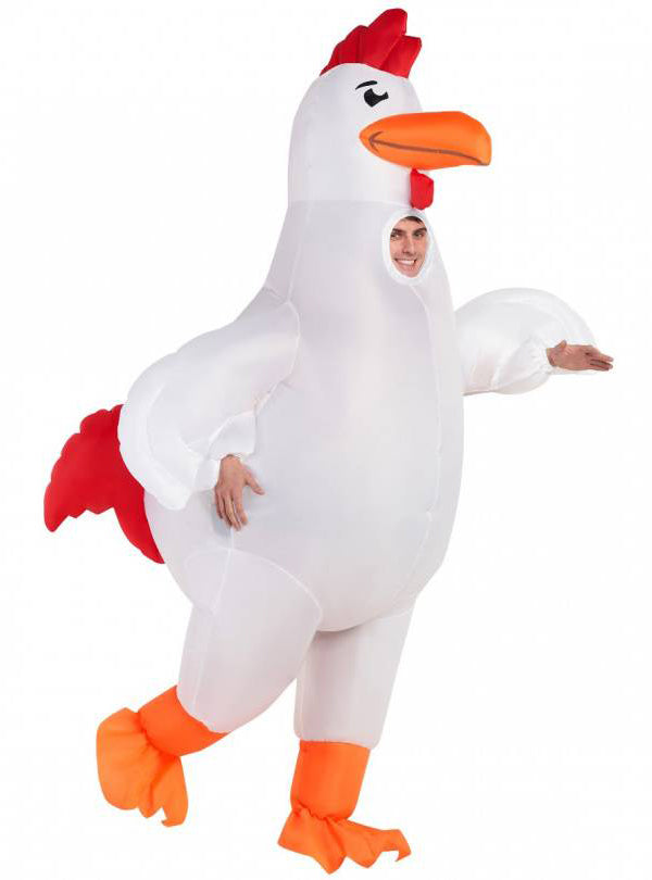 Inflatable Chicken Adults Costume - Main Image