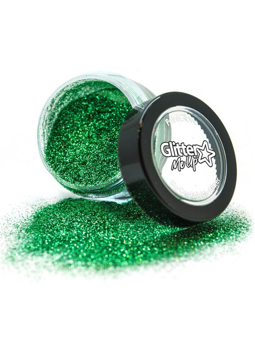 Glitter Me Up Emerald Green Fine Biodegradable Loose Glitter Shaker - Main Image