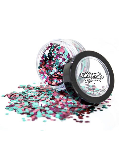 Glitter Me Up Rainbow Fish Blend Chunky Bio Degradable Glitter Shaker - Main Image