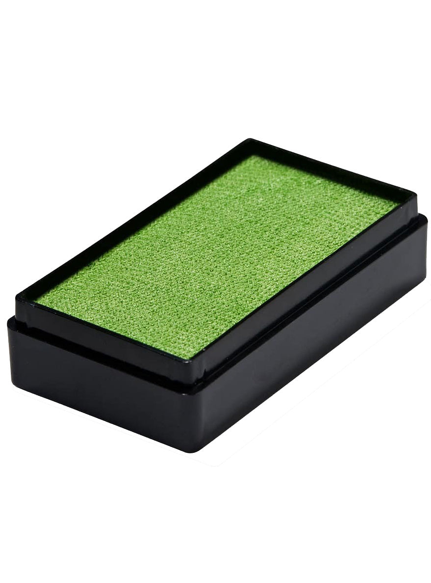 Global 20g Pearl Lime Green Face and Body Cake Makeup - Alternative Image