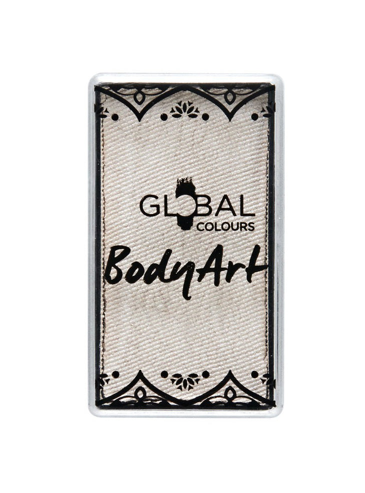 Global 20g Pearl White Face and Body Cake Makeup - Main Image