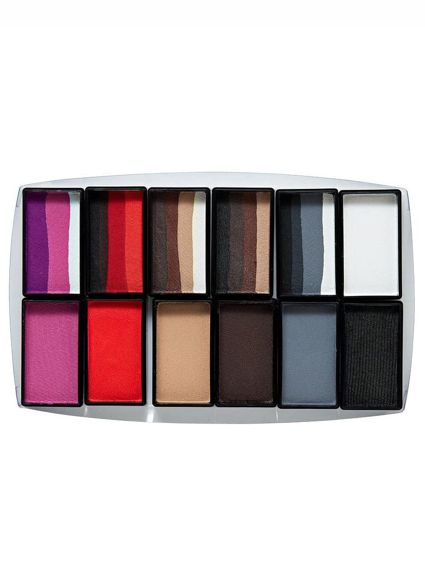 Global Furry Friends 12 Pack Refillable Face Painting FX Palette - Main Image