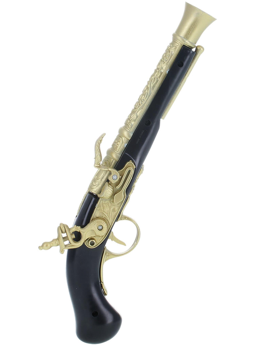 Black and Gold Pirate Costume Gun - Alternate Image