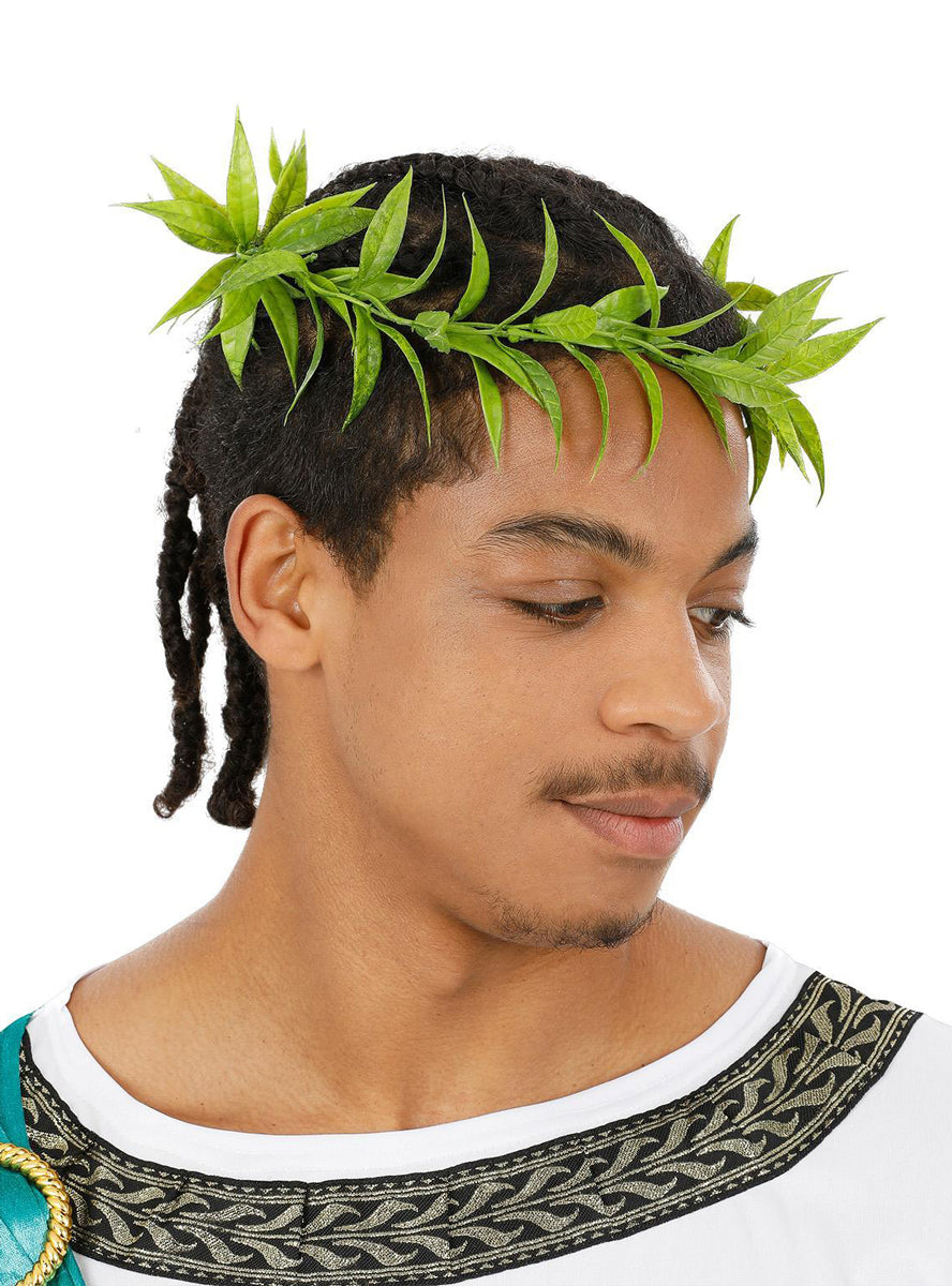 Mens roman laurel leaf costume headdress - Main image
