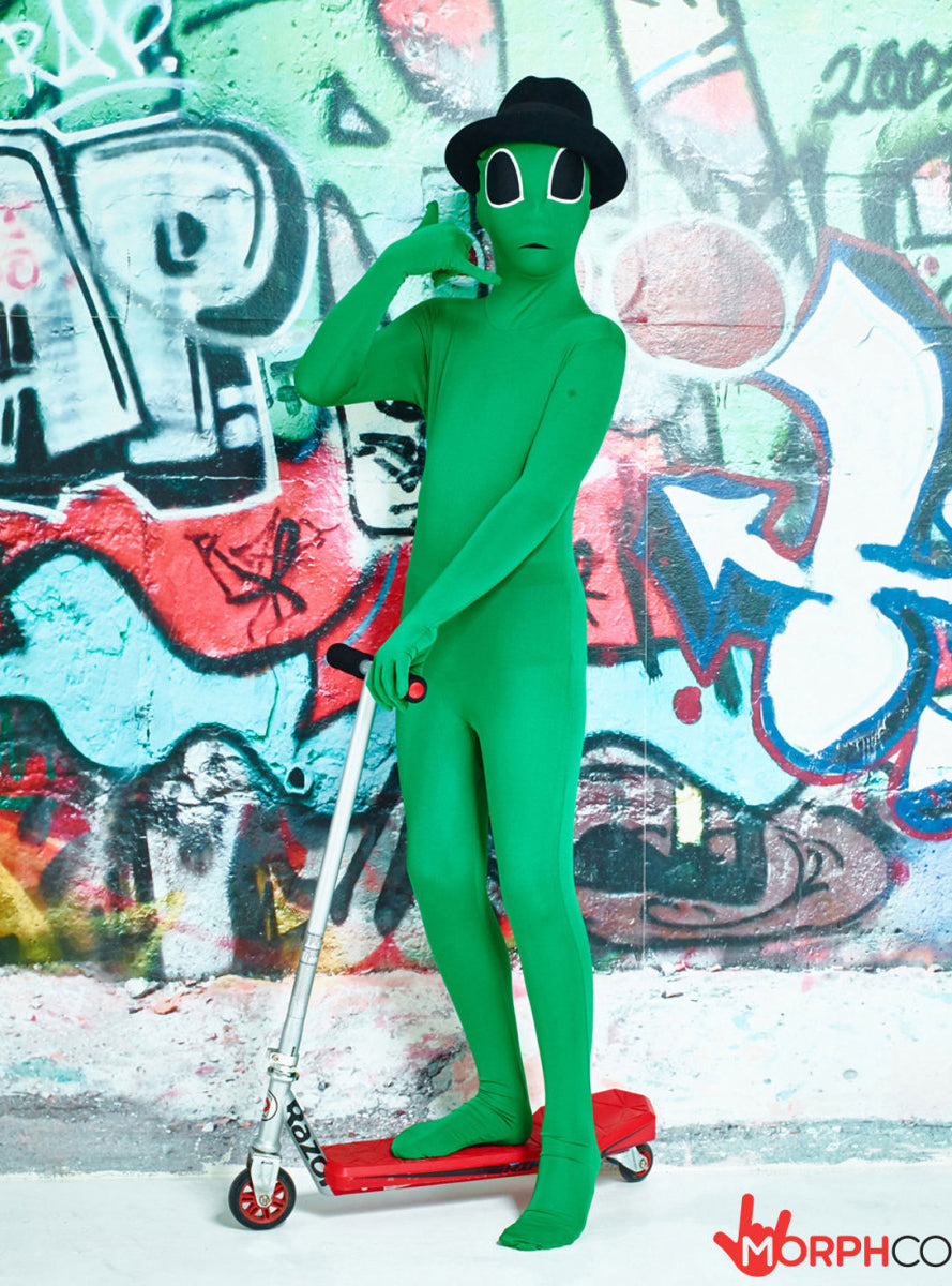 Green Alien Boys Morphsuit - Lifestyle Image