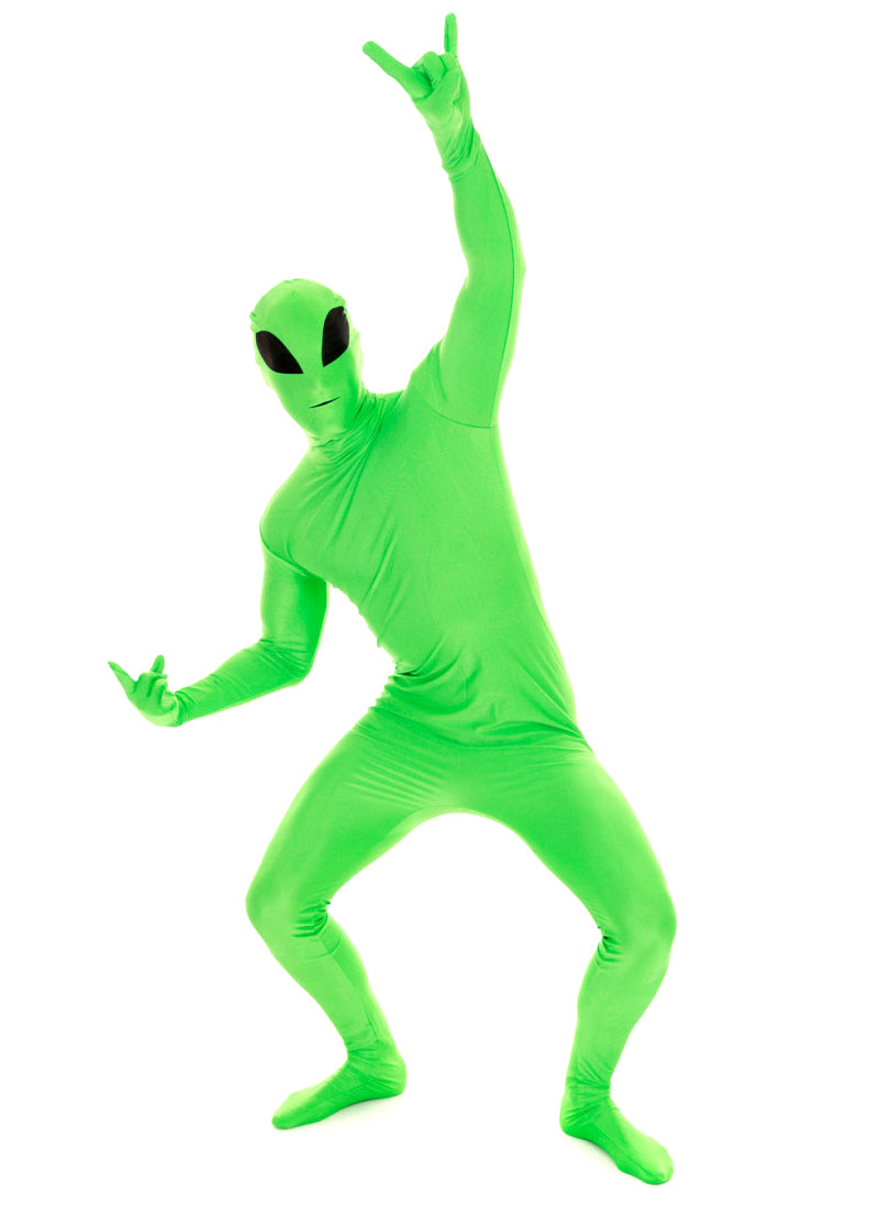 Green Alien Mens Morphsuit - Alternate Image