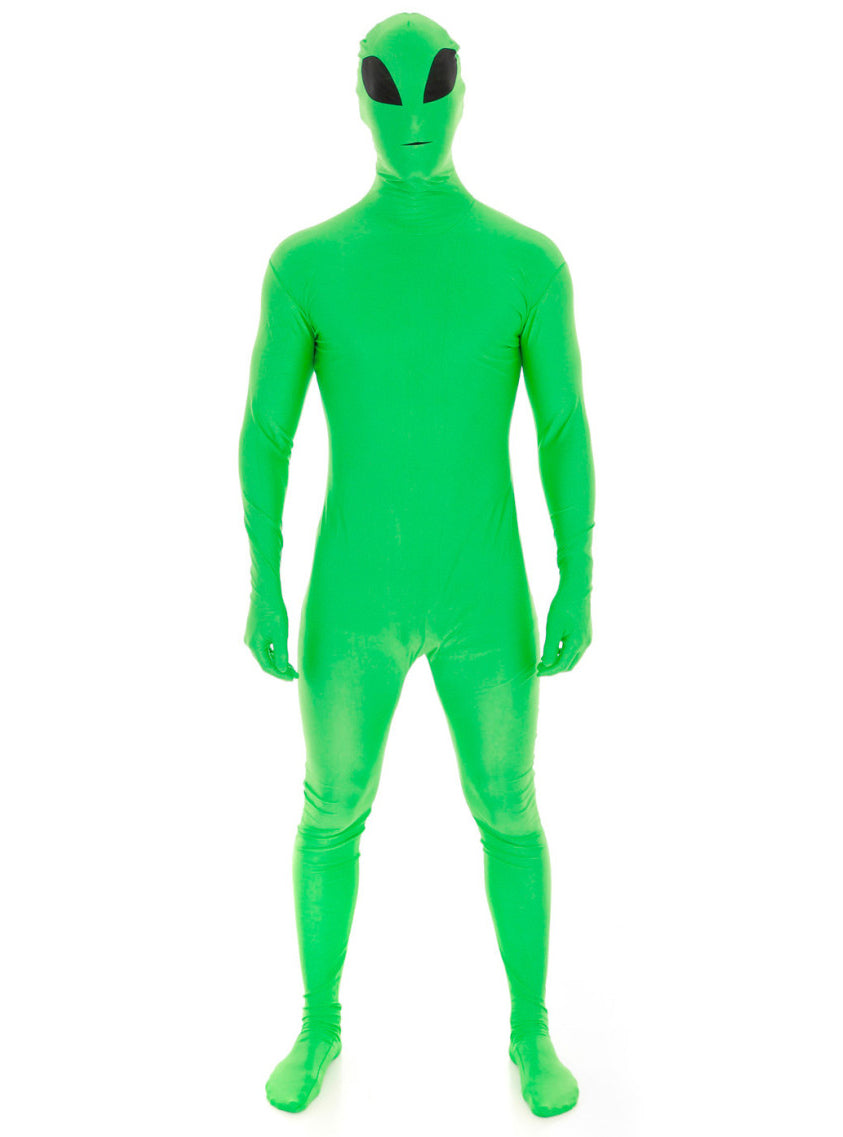 Green Alien Mens Morphsuit - Main Image