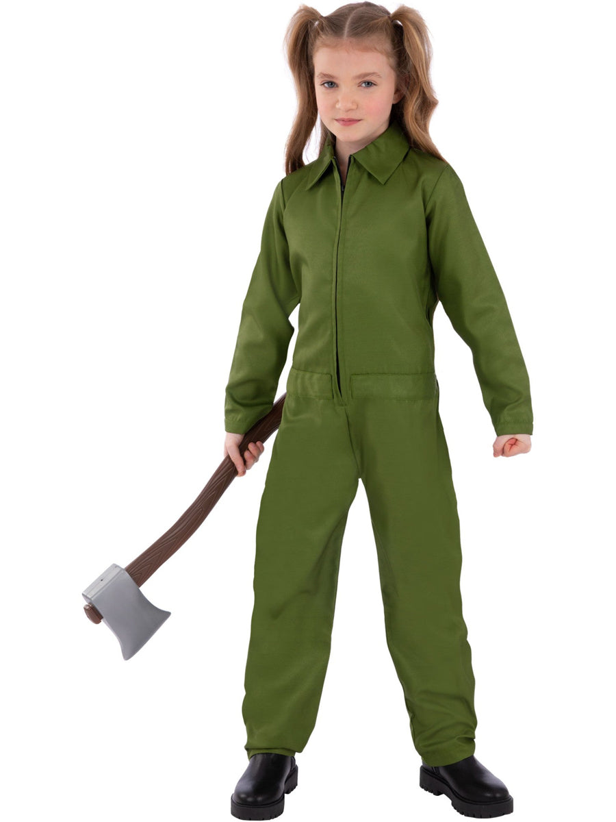 Teen Green Boiler Suit Halloween Costume - Main Image
