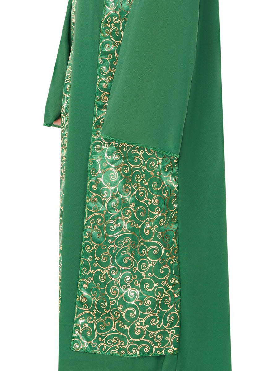 Boys Green Nativity King Biblical Christmas Costume Close Image