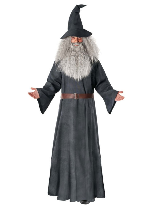 Plus Size Mens Deluxe Grey Wizard Gandalf Lord Of The Rings Costume Alternative Image 2