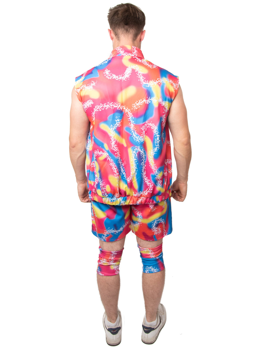 1980s Mens Roller Blade Ken Doll Costume - Back Image