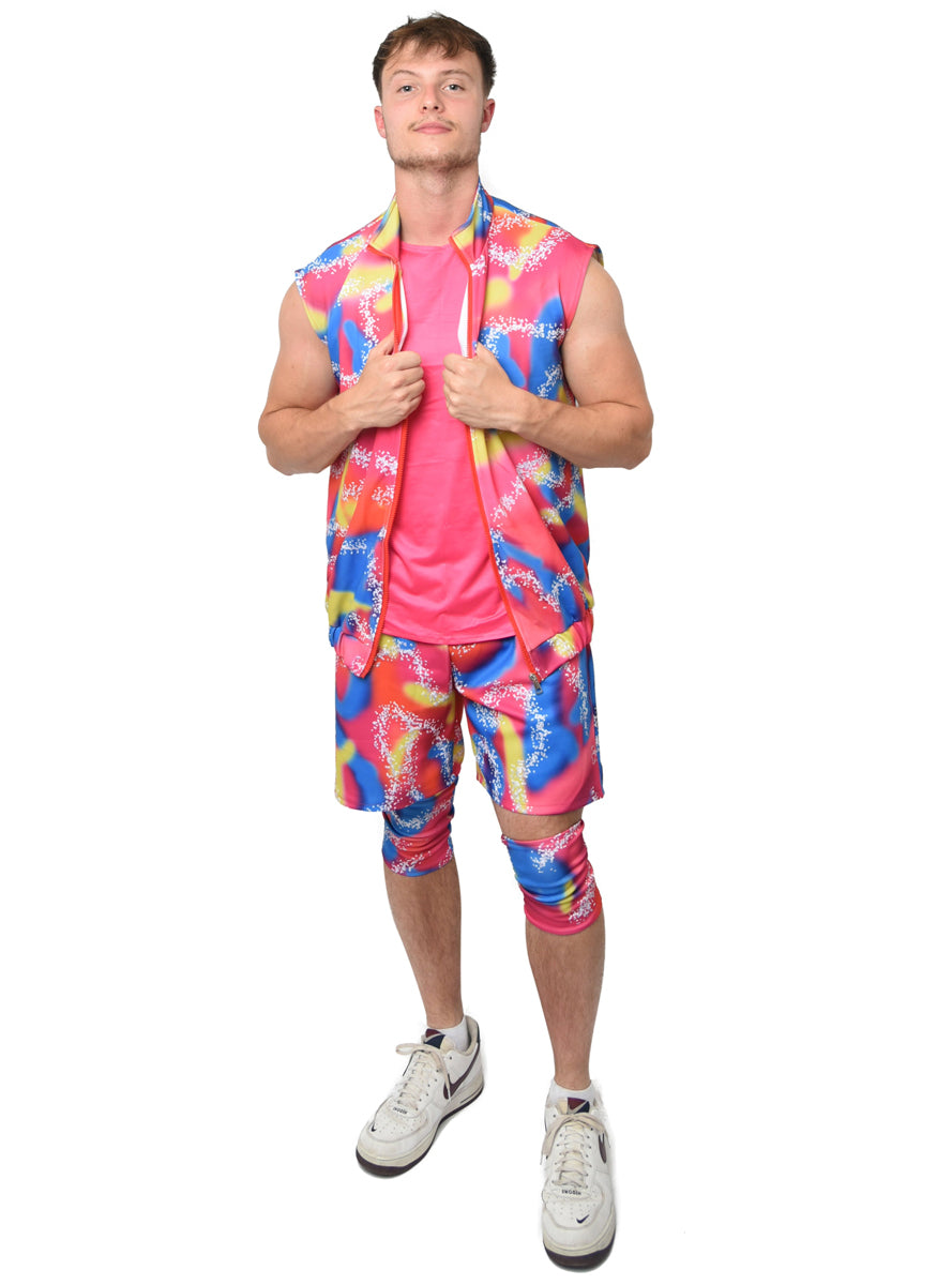 1980s Mens Roller Blade Ken Doll Costume - Main Image