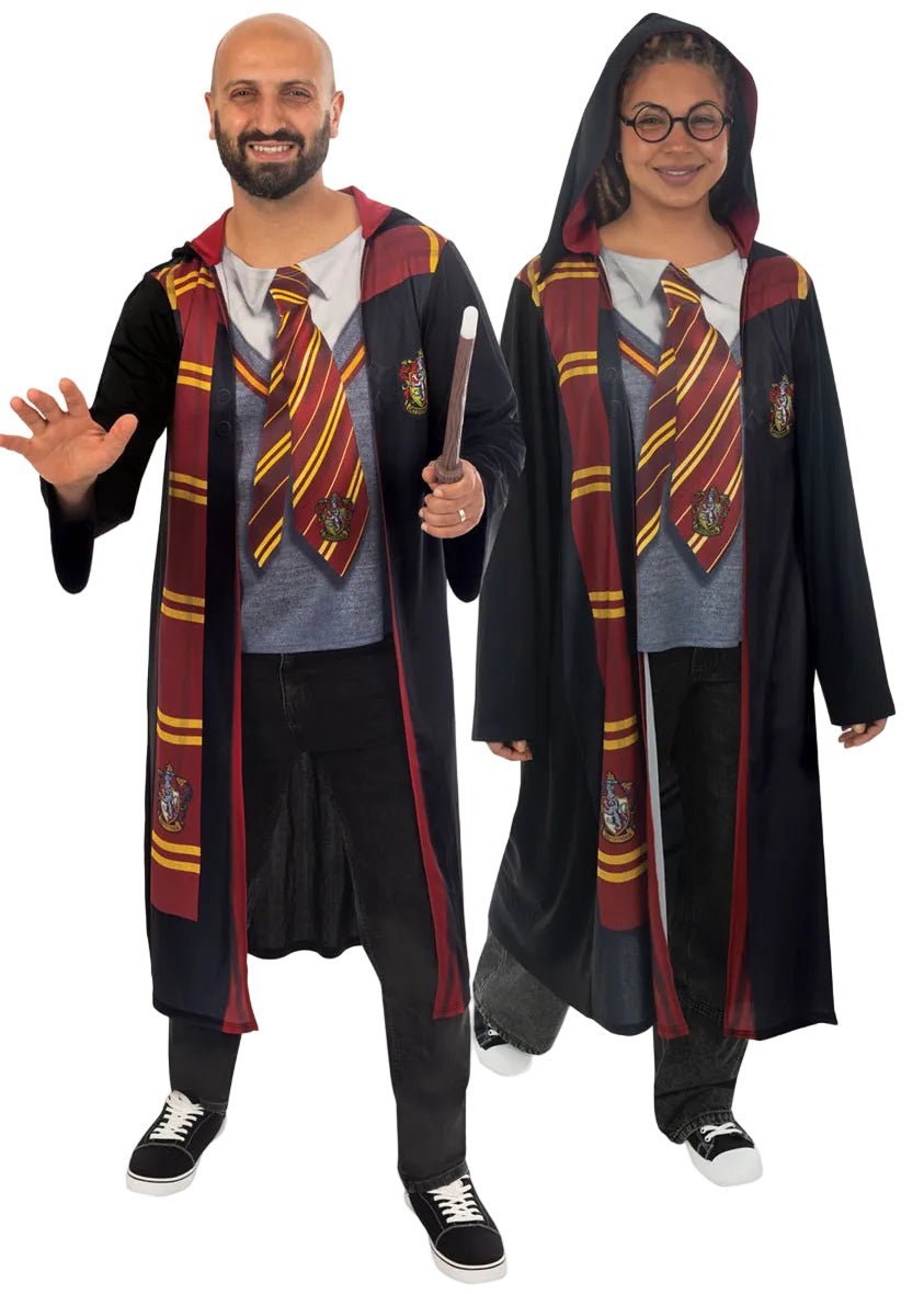 Harry Potter Adults Printed Gryffindor Costume Robe - Main Image