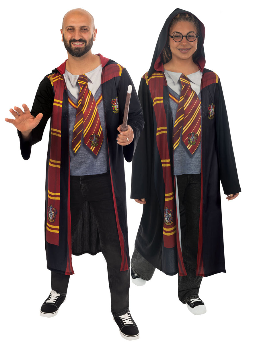 Harry Potter Adults Printed Gryffindor Costume Robe - Main Image