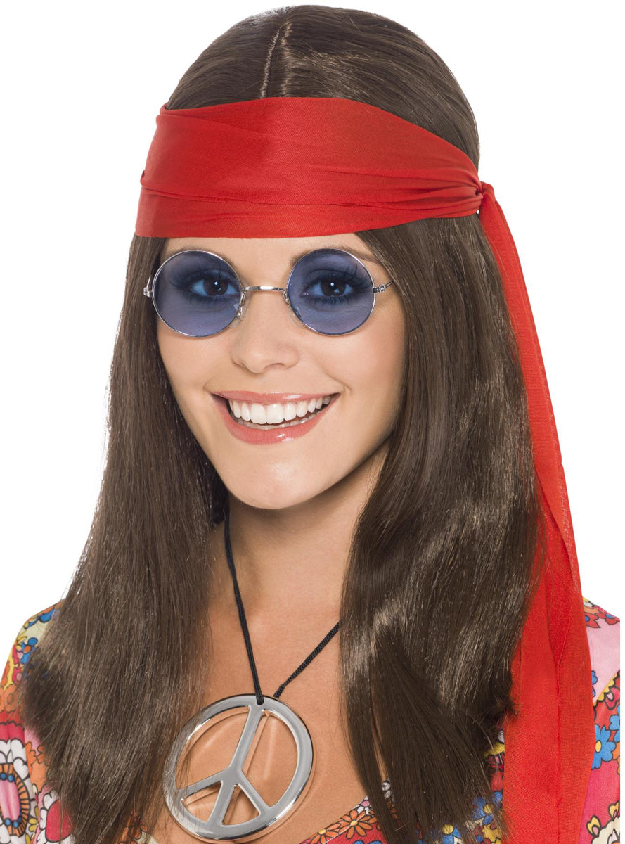 Womens Hippie Chick 70s Costume Accessory Kit