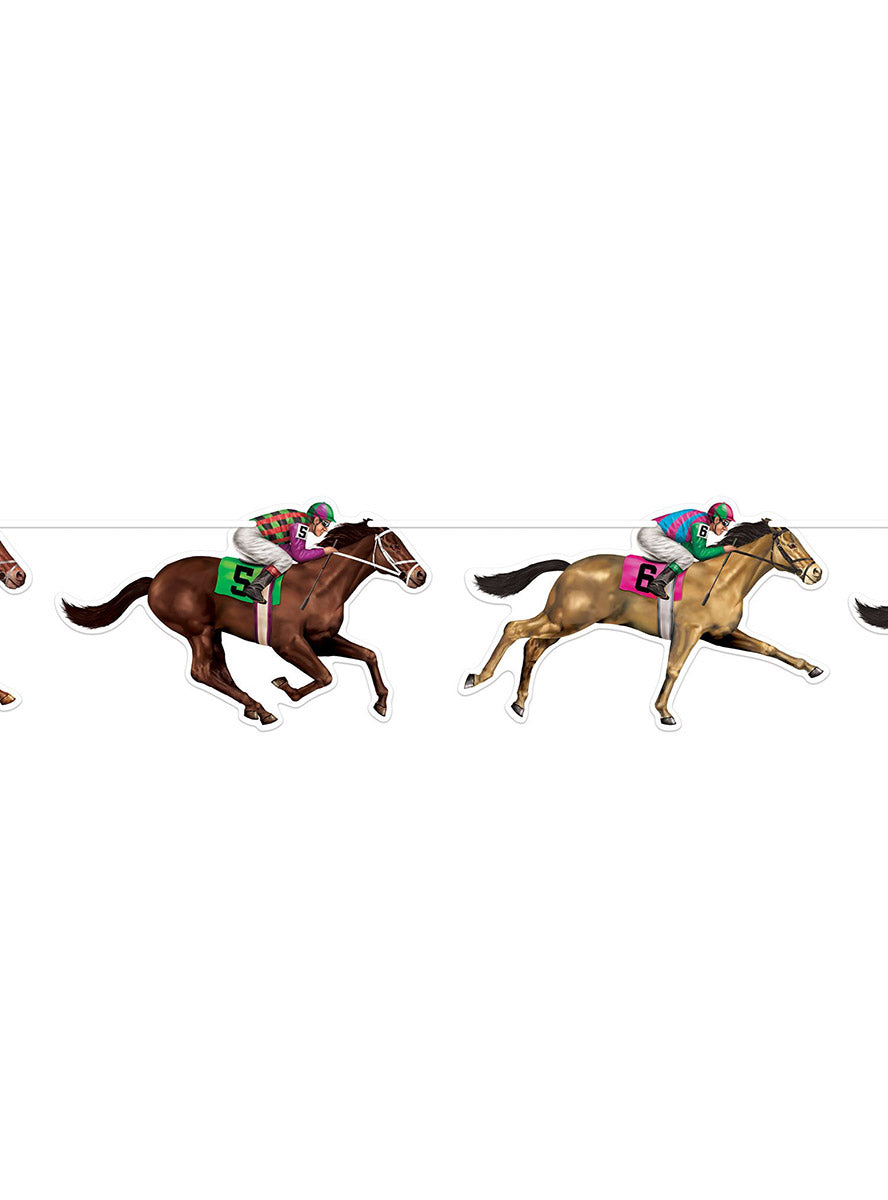 Race Day Horse Garland Decoration - Close Image