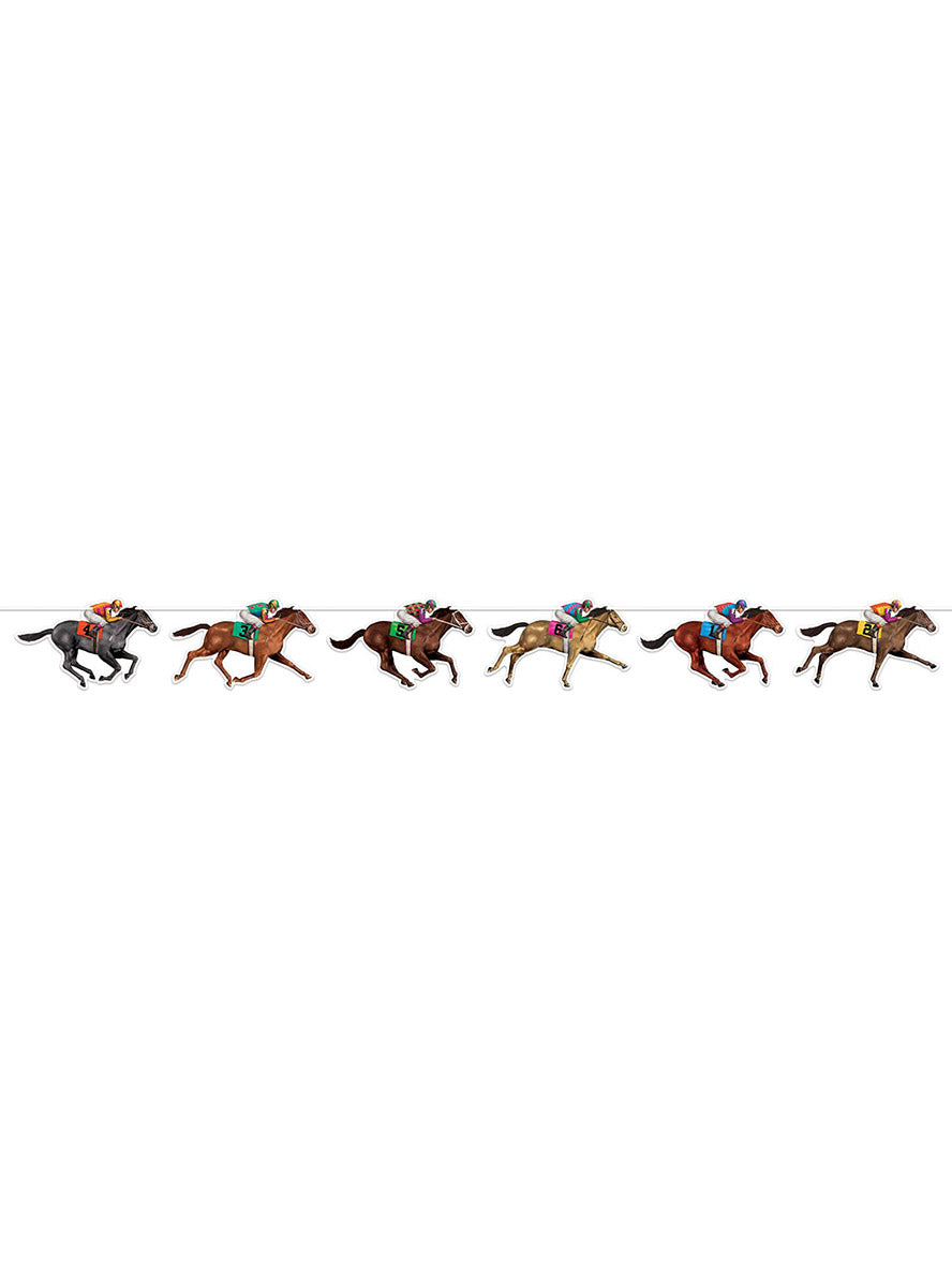 Race Day Horse Garland Decoration - Main Image