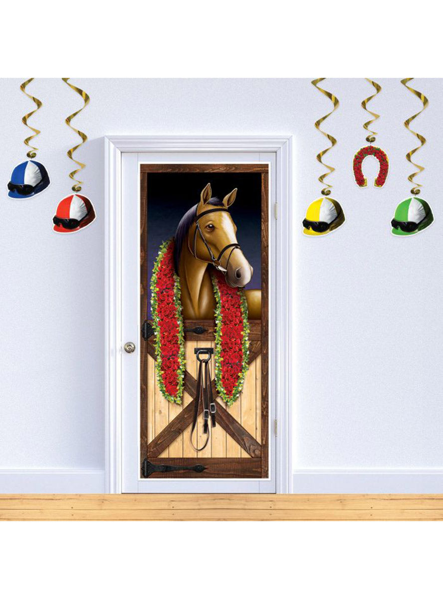 Race Day Jockey Hanging Whirl Decorations - Lifestyle Image