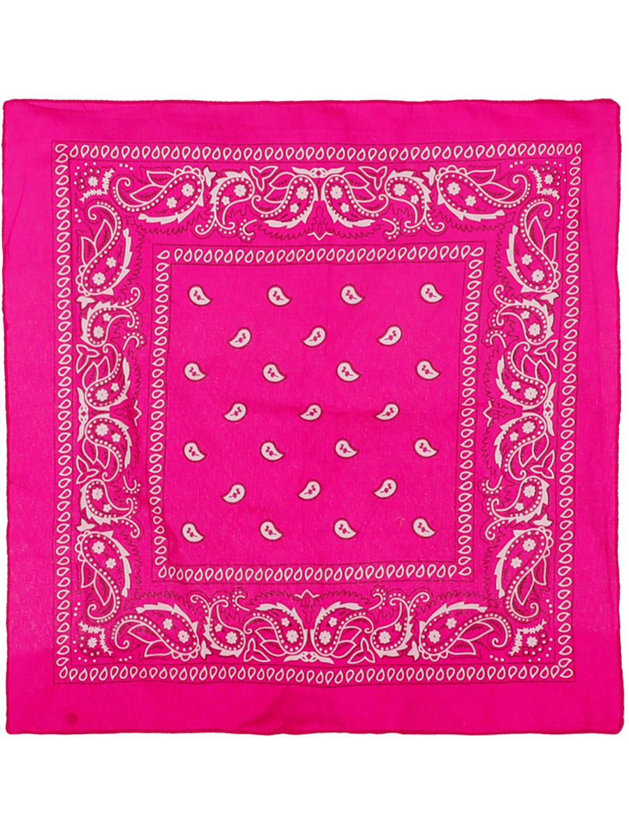 Square Hot Pink Cowgirl Bandana - Alternate Image