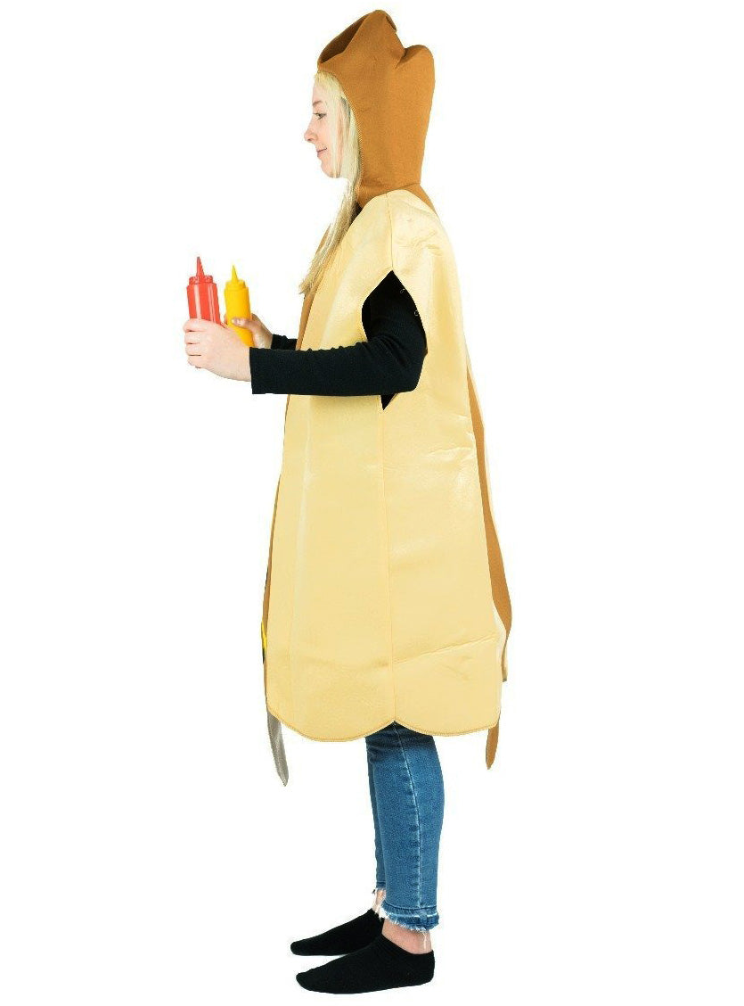 Hot Dog Novelty Adults Food Costume - Side Image