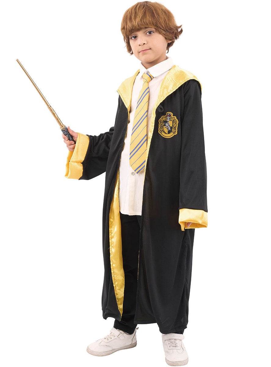 Main Image of Hooded Boys Yellow Magical House Robe Costume