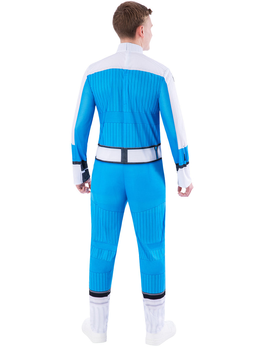 Fantastic 4 Mens Human Torch Marvel Superhero Costume - Back Image