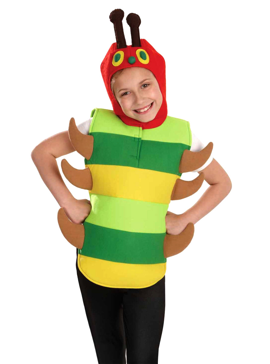 Green Hungry Caterpillar Kids Costume - Close Image