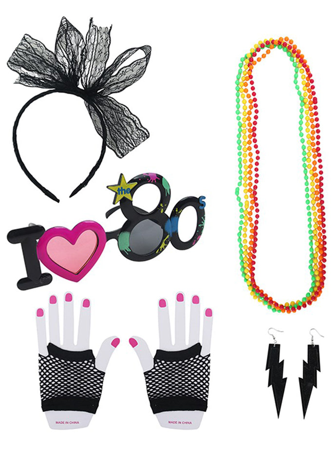 Main image of I Love The 80s Costume Accessory Set