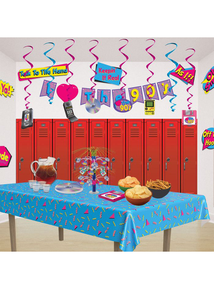I Love the 90s Hanging Whirl Decorations - Lifestyle Image