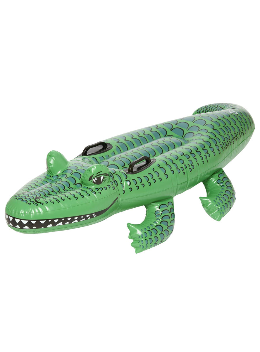 Green Inflatable Crocodile Costume Prop - Main Image