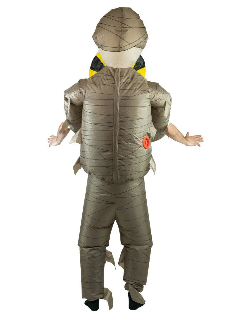Inflatable Adults Lift Up Egyptian Mummy Costume - Back Image