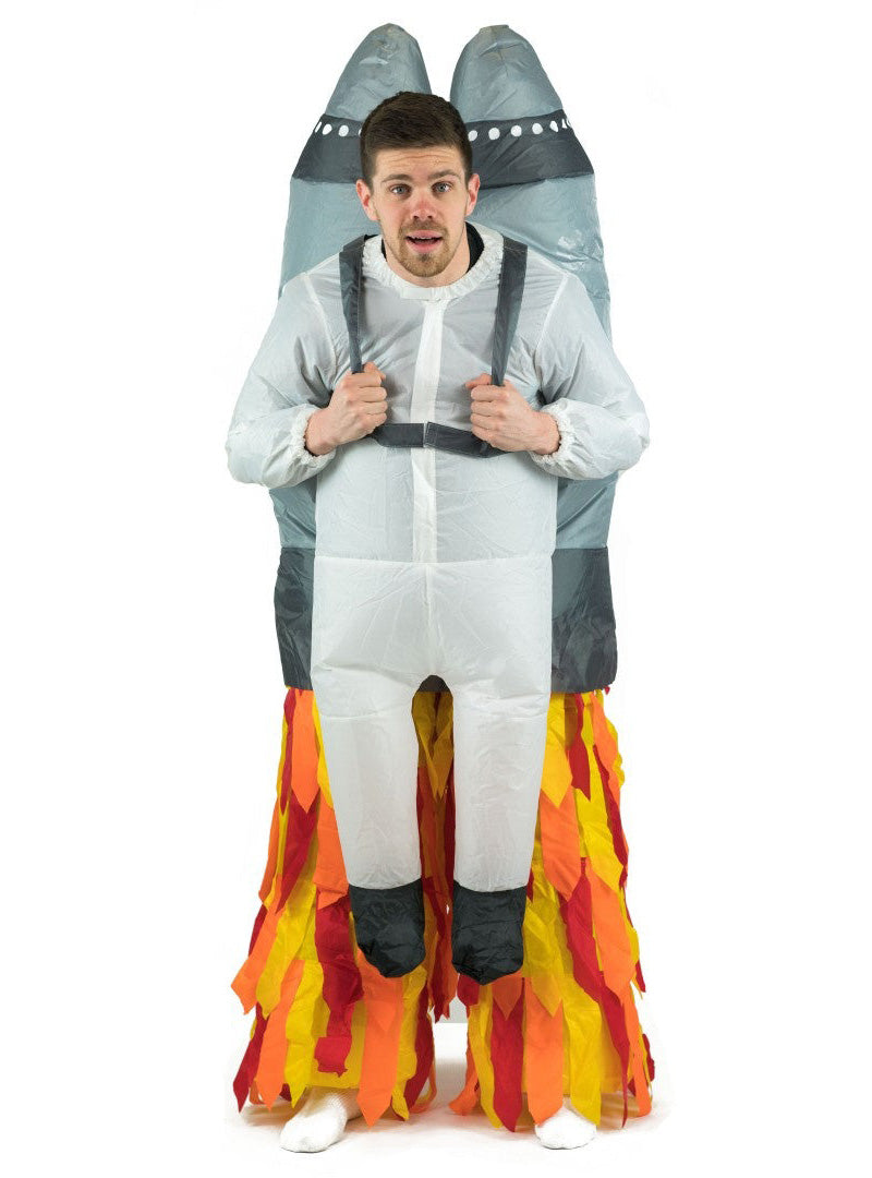 Inflatable Adults Lift Up Jetpack Costume - Front Image
