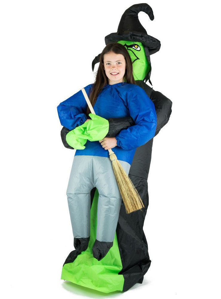 Inflatable Lift You Up Witch Kids Halloween Costume - Main Image