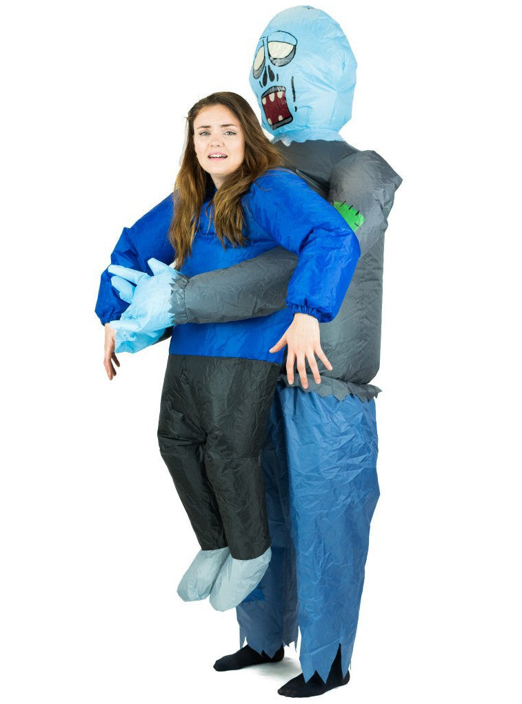 Inflatable Lift You Up Zombie Adults Halloween Costume - Alternative Image