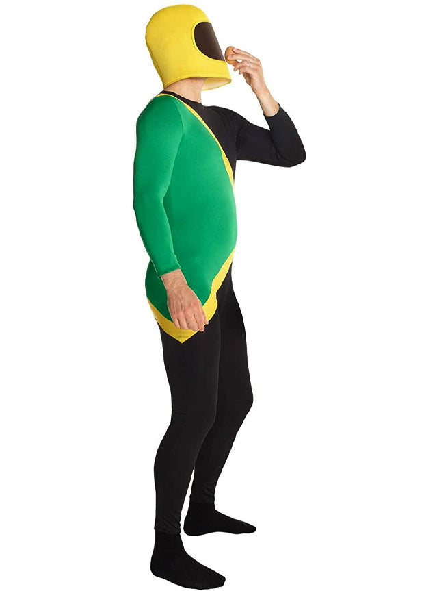 Plus Size Jamaican Bobsled Mens Morphsuit - Side Image