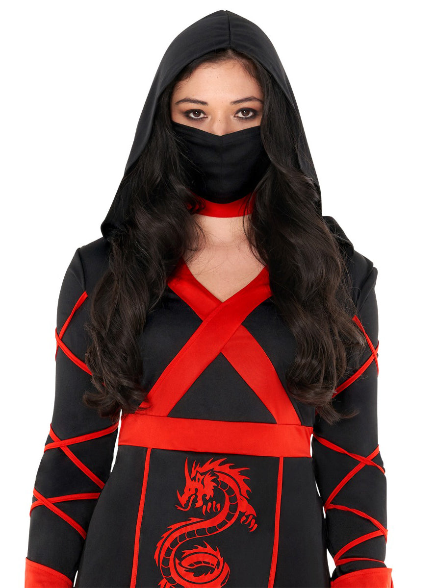 Plus Size Dragon Ninja Womens Costume - Close Image