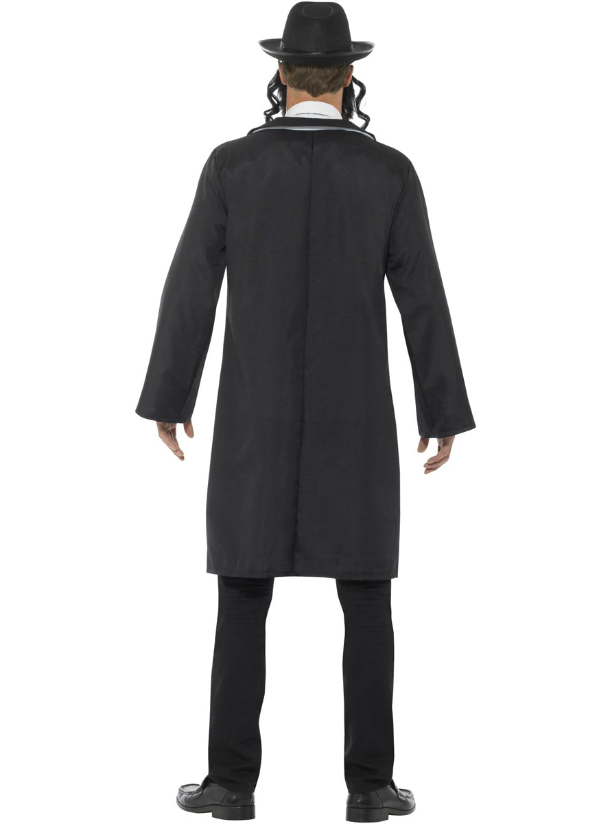 Mens Jewish Rabbi Religious Costume - Back Image