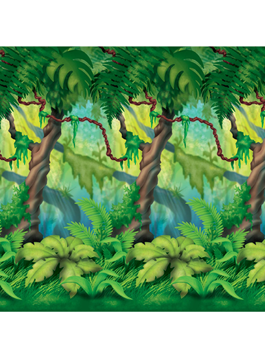 Jungle Scene Setter Backdrop - Close Image