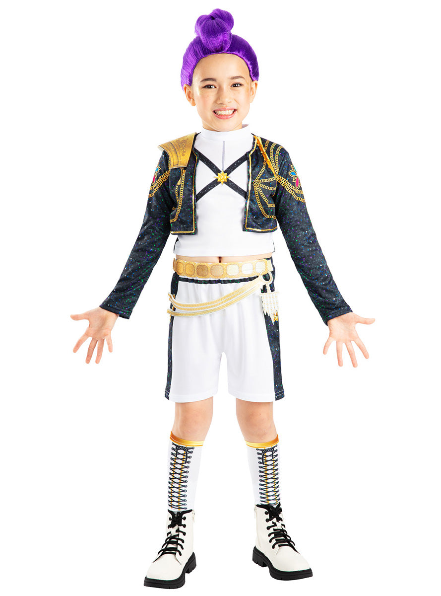 K Pop Demon Hunters Girls Deluxe Rumi Gold Costume - Main Image