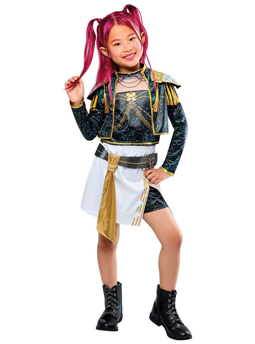 K-Pop Demon Hunter Teen Girls Deluxe Golden Mira Costume - Main Image