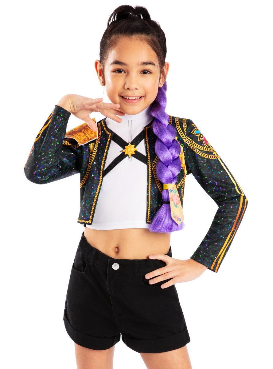 K Pop Demon Hunters Girls Clip On Purple Costume Braid - Alternative Image 2