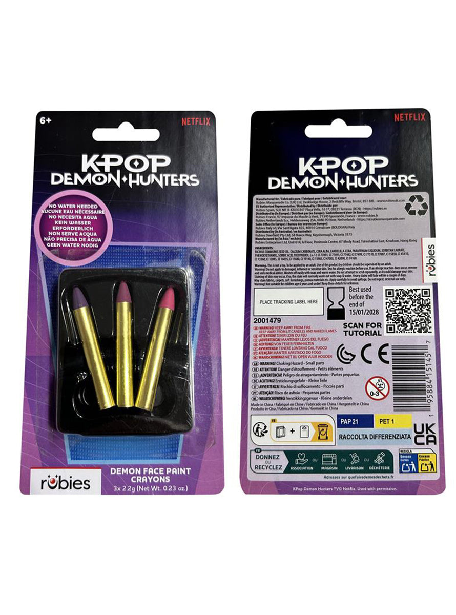 K Pop Demon Hunters Girls Rumi Facepaint Set - Packaging Image