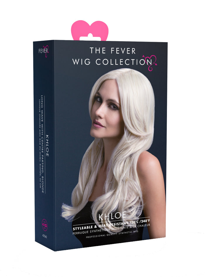 Womens Deluxe Light Blonde Wavy Heat Resistant Fashion Wig - Packaging Image