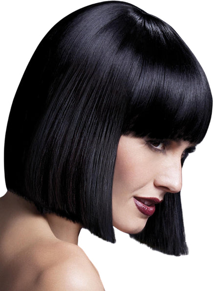 Main image of Lola Deluxe Heat Resistant Womens Black Bob Wig
