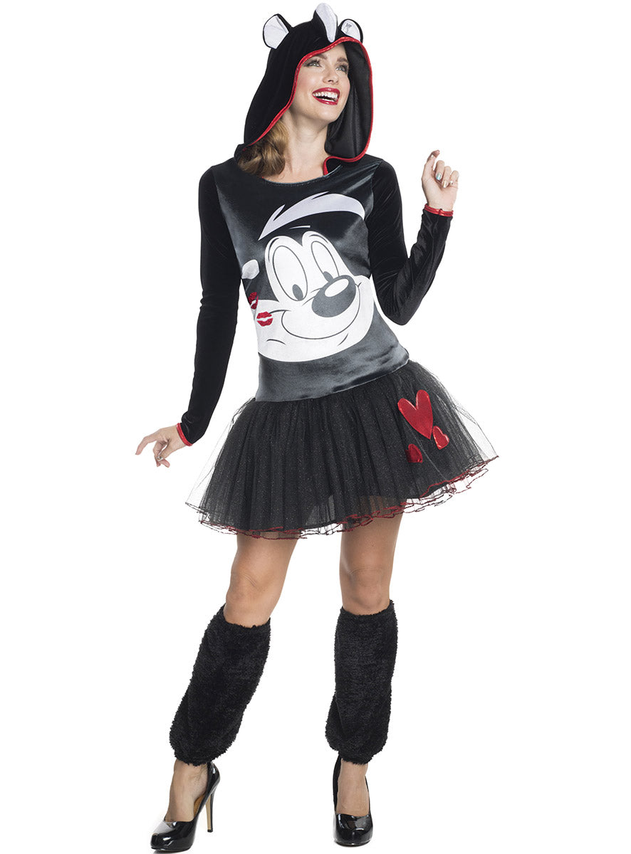 Main Image of Pepe Le Pew Womens Looney Tunes Hooded Costume